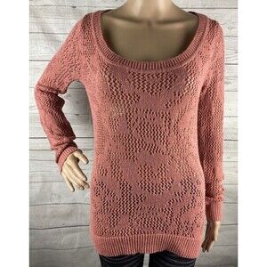Stradivarius Sweater Small Mauve Pink